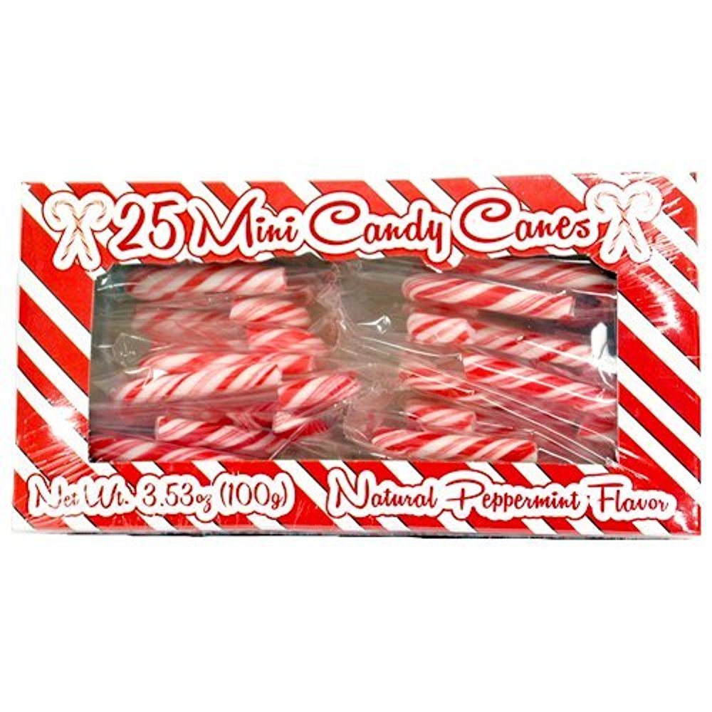 Delightful Mini Candy Canes (Box of 25) Grocery