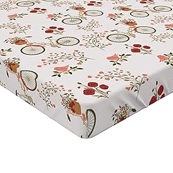 Ambesonne Floral Fitted Sheet, Nostalgic Romance