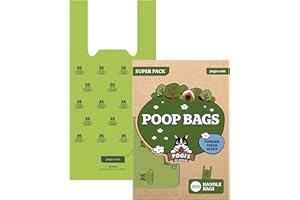 POGI'S PET SUPPLIES Pogi’s Dog Poop Bags with Handles – Extra-Thick, Leak-Proof, Large, Fresh Scent, 300-Count