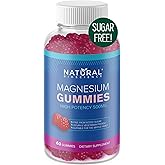 Sugar-Free Magnesium Gummies for Adults - High Potency 500mg Magnesium Supplement, High Absorption Magnesium Citrate Gummies,
