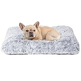 EHEYCIGA Fluffy Dog Crate Bed for Medium