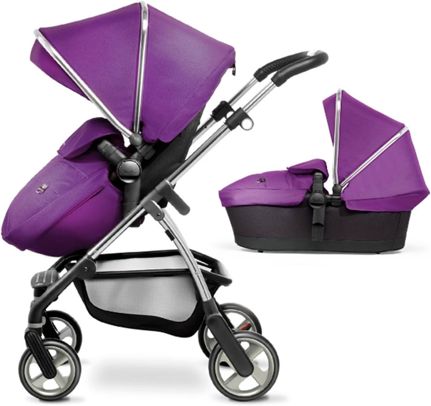 silver cross purple stroller