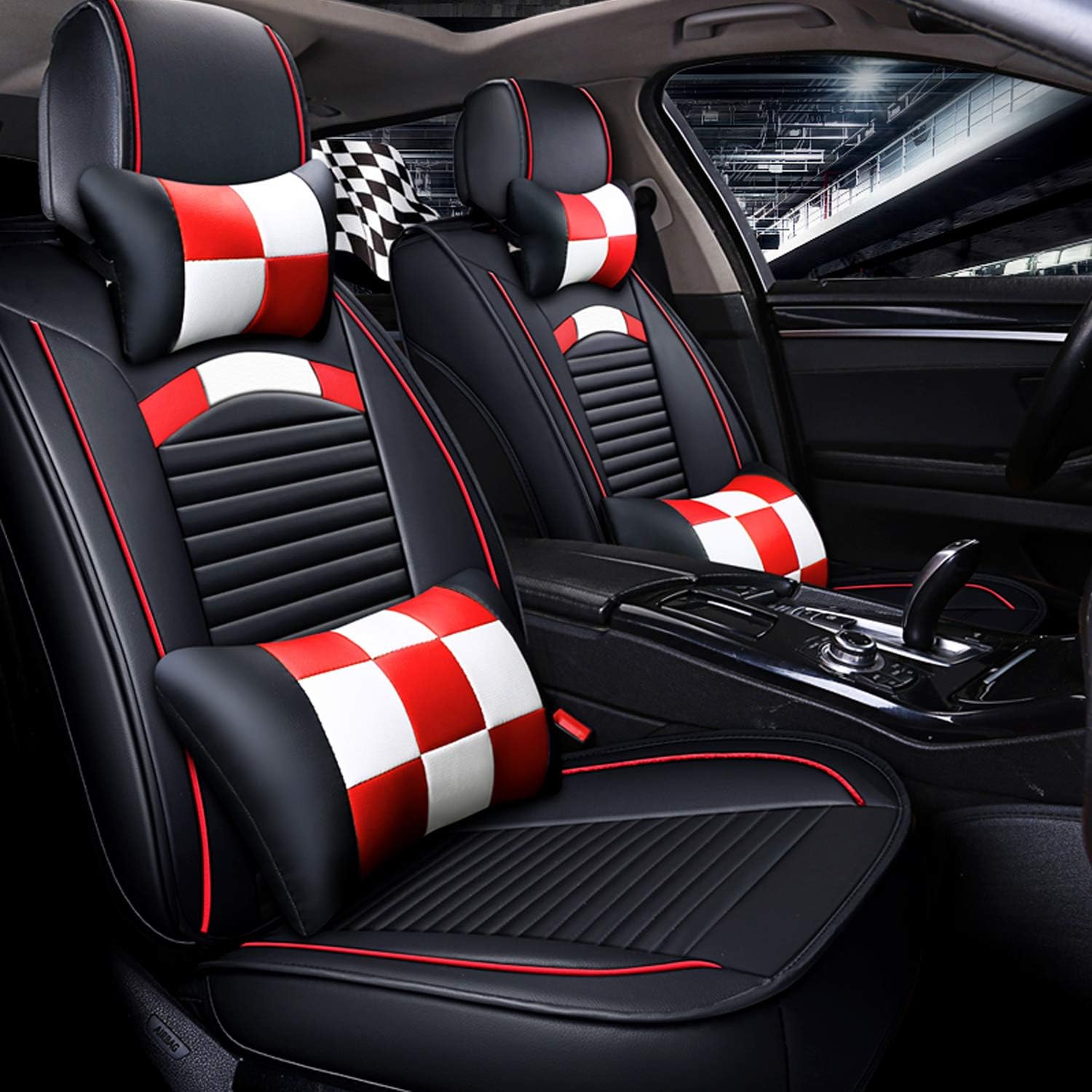 Best pu leather 5 seats car seat cover protector