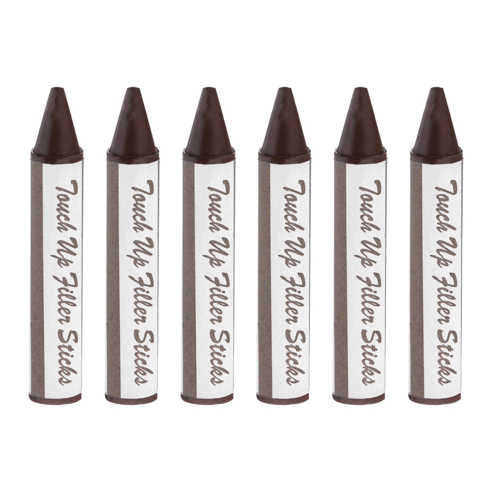 PATIKIL Furniture Markers Touch Up, 6 Pcs Wax Wood Filler Sticks Furniture Repair Crayons for Scratches, Wood Floor, Holes, Tables, Mahogany