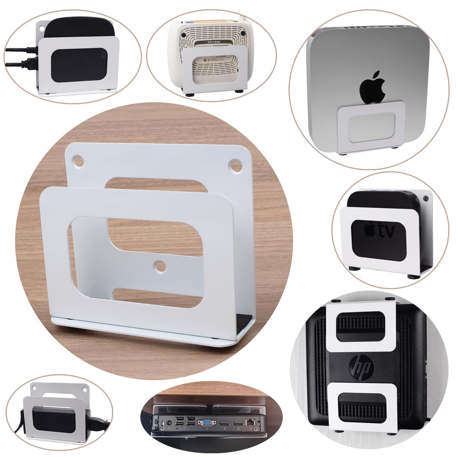 Mua Cable Box Mount Adjustable Small Wall Mount Holder for Narrow Media ...