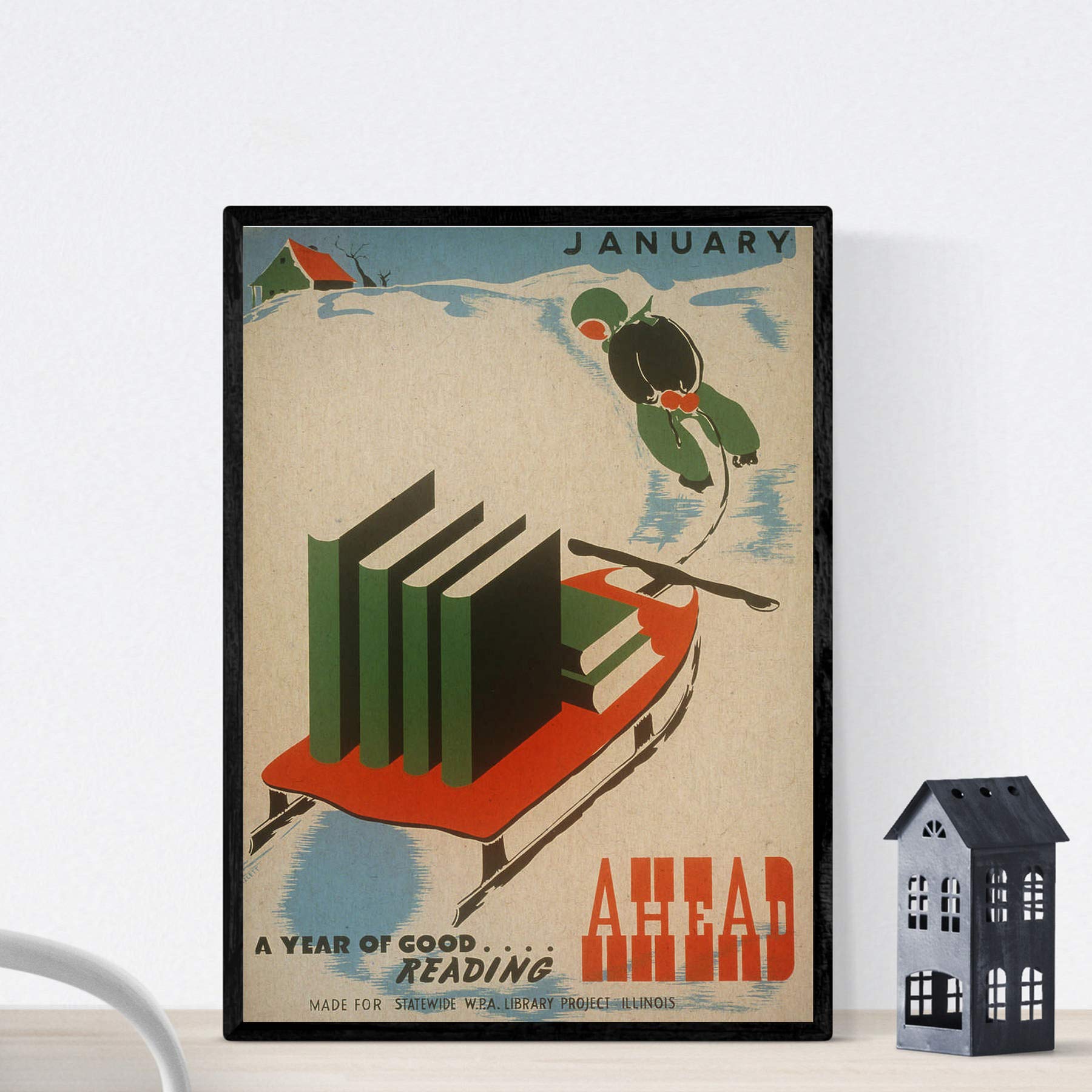 Nacnic Vintage Poster Poster library. Use the library. A3 size