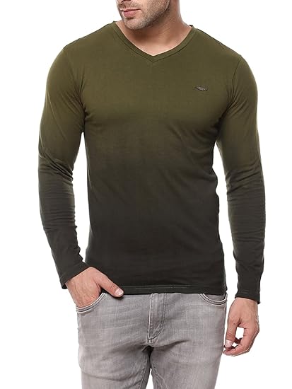 green t shirt and jeans