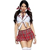 Leg Avenue Women's 4 Pc Miss Prep School Girl Costume