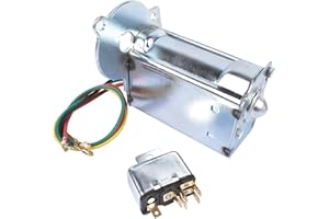NEWZQ Convertible Top Electric Motor & Relay Replacement for Cadillac Eldorado Biarritz 1971-1976 Chevy Impala Caprice Olds Delta 88 71-75 22049793 9875101