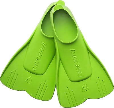 Cressi Mini Light Lime 23/24 Swim Fins for Kids Learning to Swim