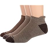 Merrell Unisex Adult Mens And Women's Wool Everyday - 3 Pair Pack Cushioned Hiking Socks, Low Cut Tab - Olive Assorted, Medium-Large US
