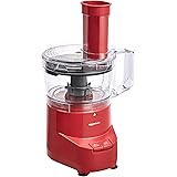 Amazon Basics 4-Cup Food Processor, Red