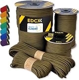 EdcX Paracord 4mm 550 Type III 7-Strand Core 32-Sheath 100% Nylon