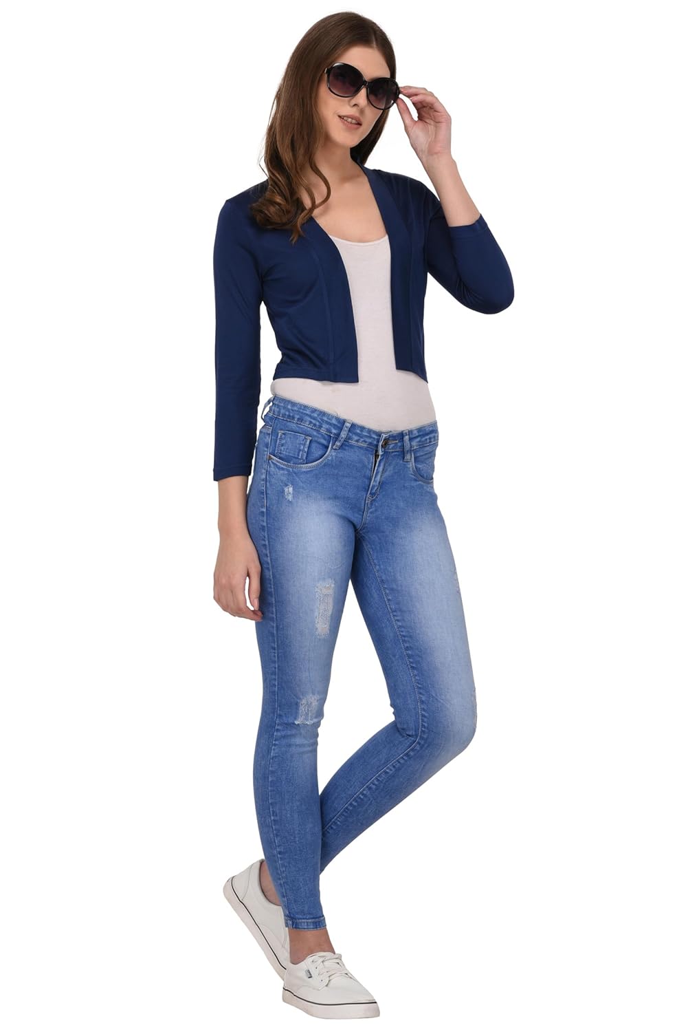 espresso women's open cardigan shrug