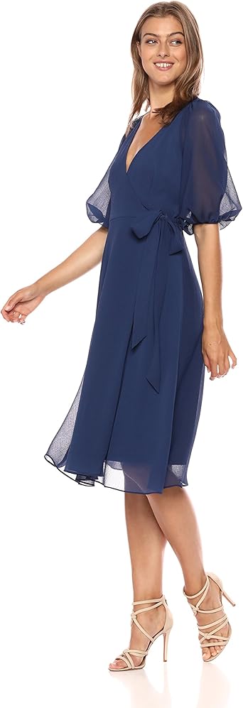 adrianna papell wrap dress