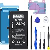 LeeCrynoid for iPhone 13 Mini Diagnostic Battery No Unknown Part Warning | Fits A2481 A2626 A2628 A2629 A2630,full toolkit included,0 cycle Battery,Truthfully Rated 2406mAh