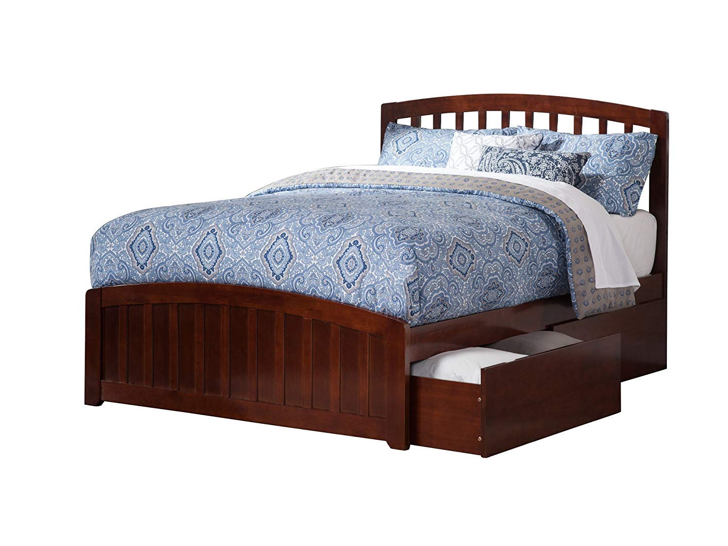 Best Queen Bed Frame Wood With Storage Drawer