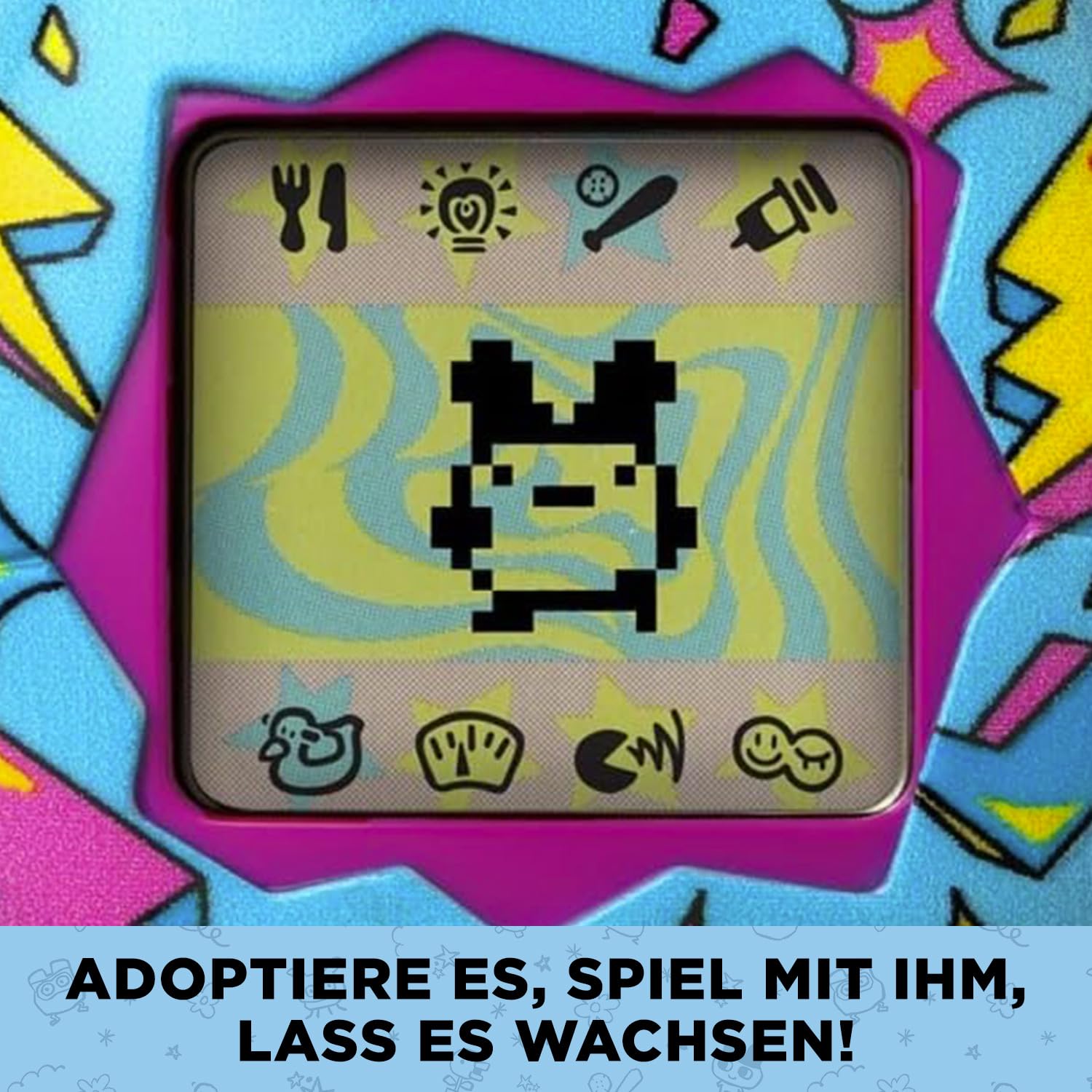 Bandai - Tamagotchi - Tamagotchi Original - Lightning - Elektronisches virtuelles Tier mit Farbdisplay, 3 Tasten und Spielen - Interaktives Tier auf Deutsch - Kinderspielzeug ab 8 Jahren - 42923 3