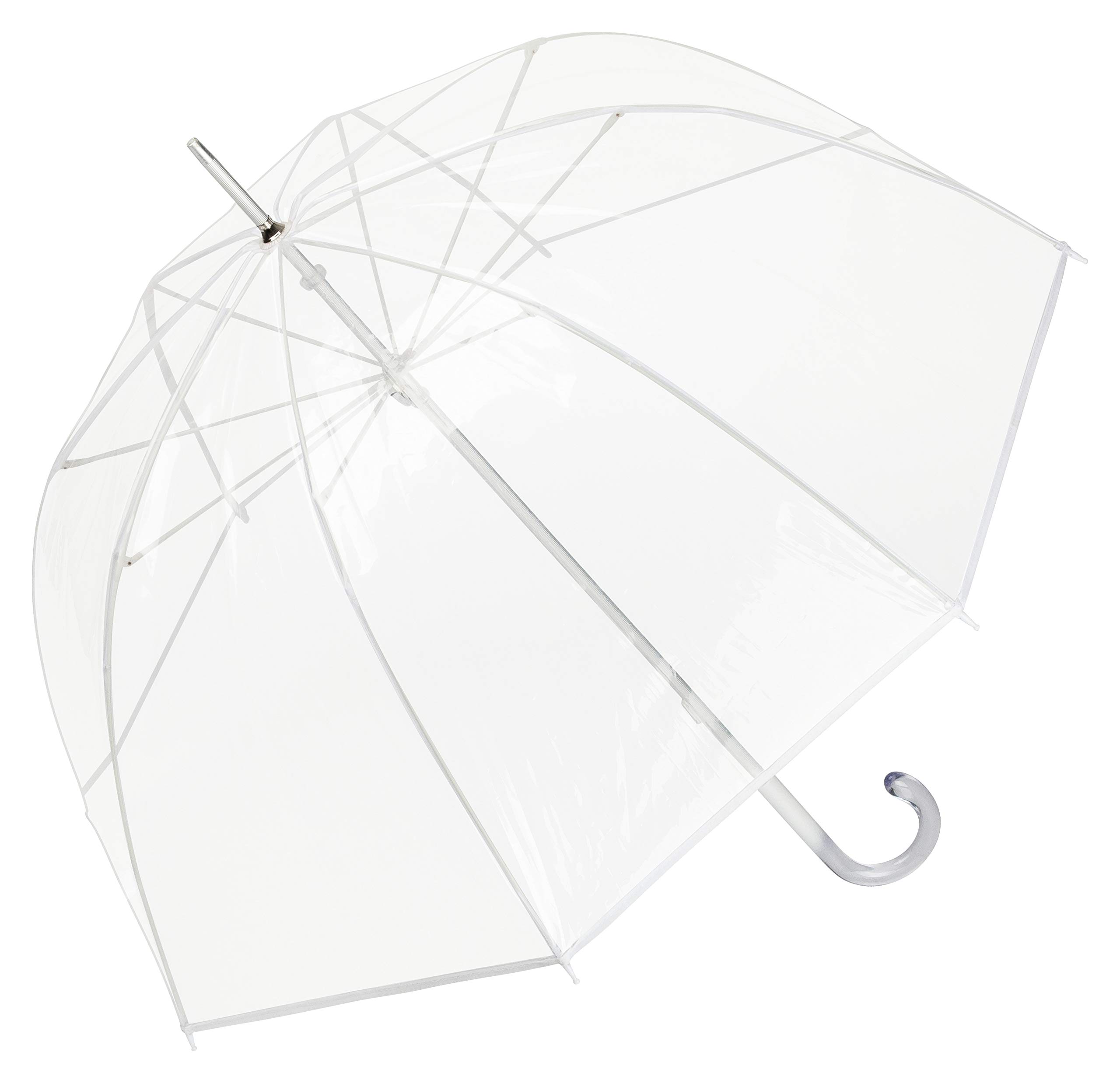 VON LILIENFELD® Umbrella Transparent Clear Bell-Shape Women Men Melina White