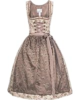 Midi Dirndl Vanessa in Rosa von Marjo Trachten, Größe:40