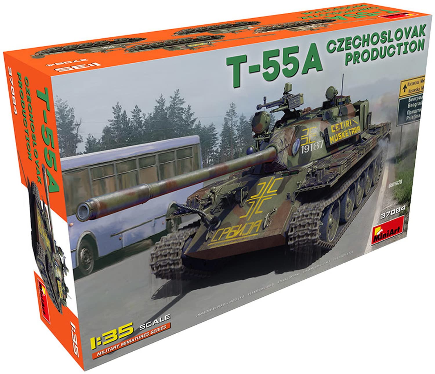Miniart 1:35 - T-55A Czechoslavak Prod