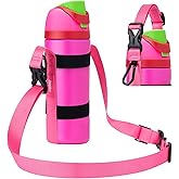 EasyAcc Water Bottle Holder Strap Sling, for Owala FreeSip 24 32 40 oz, Hydro Flask, Cirkul, Yeti, Stanley Flip, Universal Water Bottles, with Carabiner, for Walking Curise Travel (Bottle Excluded)