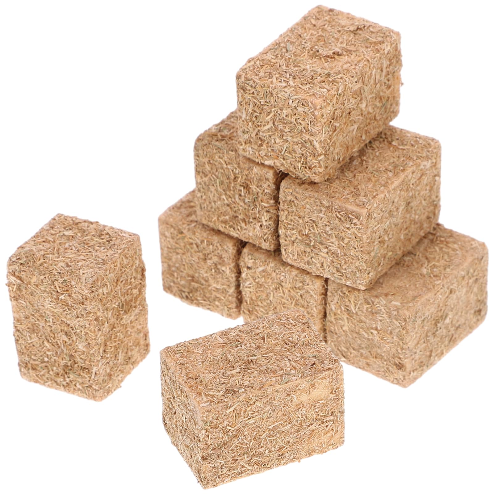 Photo 1 of Toyvian 8Pcs Mini Hay Bales Decoration for Table, Miniature Decoration Mini Tiny Hay Bales for Dollhouse Autumn Harvest Decorative Table Craft Display