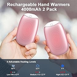 2 Pack Hand Warmers Rechargeable, 8000mAh Electric