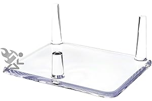 OnFireGuy 4.25" Three-Peg Acrylic Display Stand for Fossils, Minerals, Rocks, and Geodes, 3 Pack