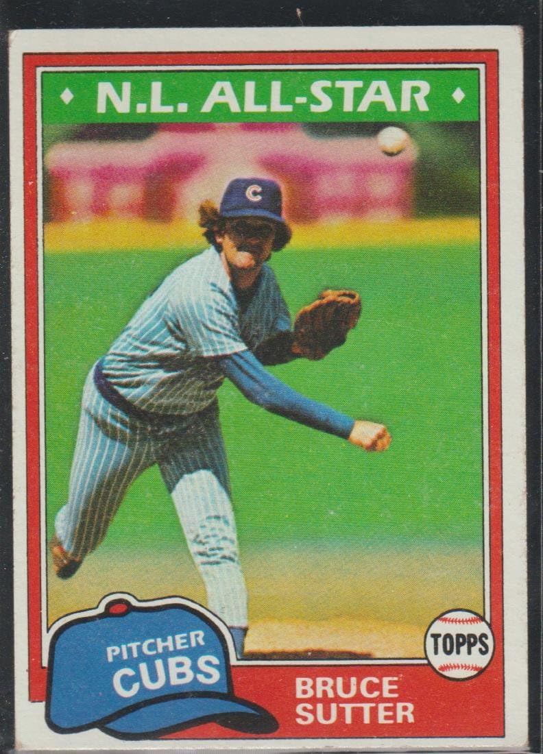 1981 Topps Bruce Sutter Cubs All Star Baseball Card 590 At Amazon s 