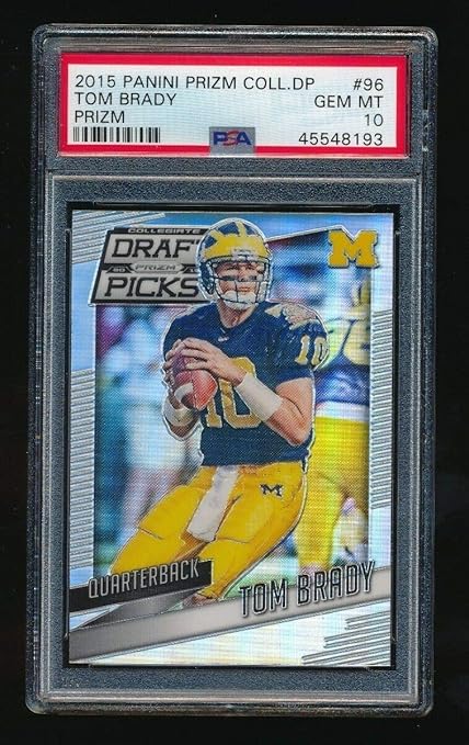 Amazon Com Psa 10 Tom Brady 2015 Panini Prizm Draft Picks Prizms