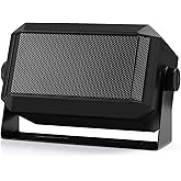 Radioddity CB Mobile Radio External Speaker, Mini Universal Portable 5W, 71" Power Cable, for Car Truck Vehicle 4 x 4, Compat