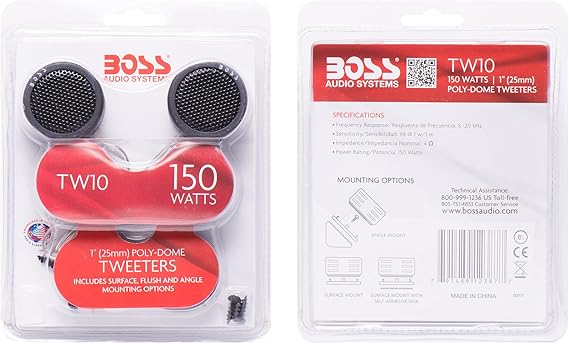 boss 200 watt tweeters