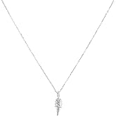 Sterling Silver Ice Cream Cone Pendant Necklace, 18 "