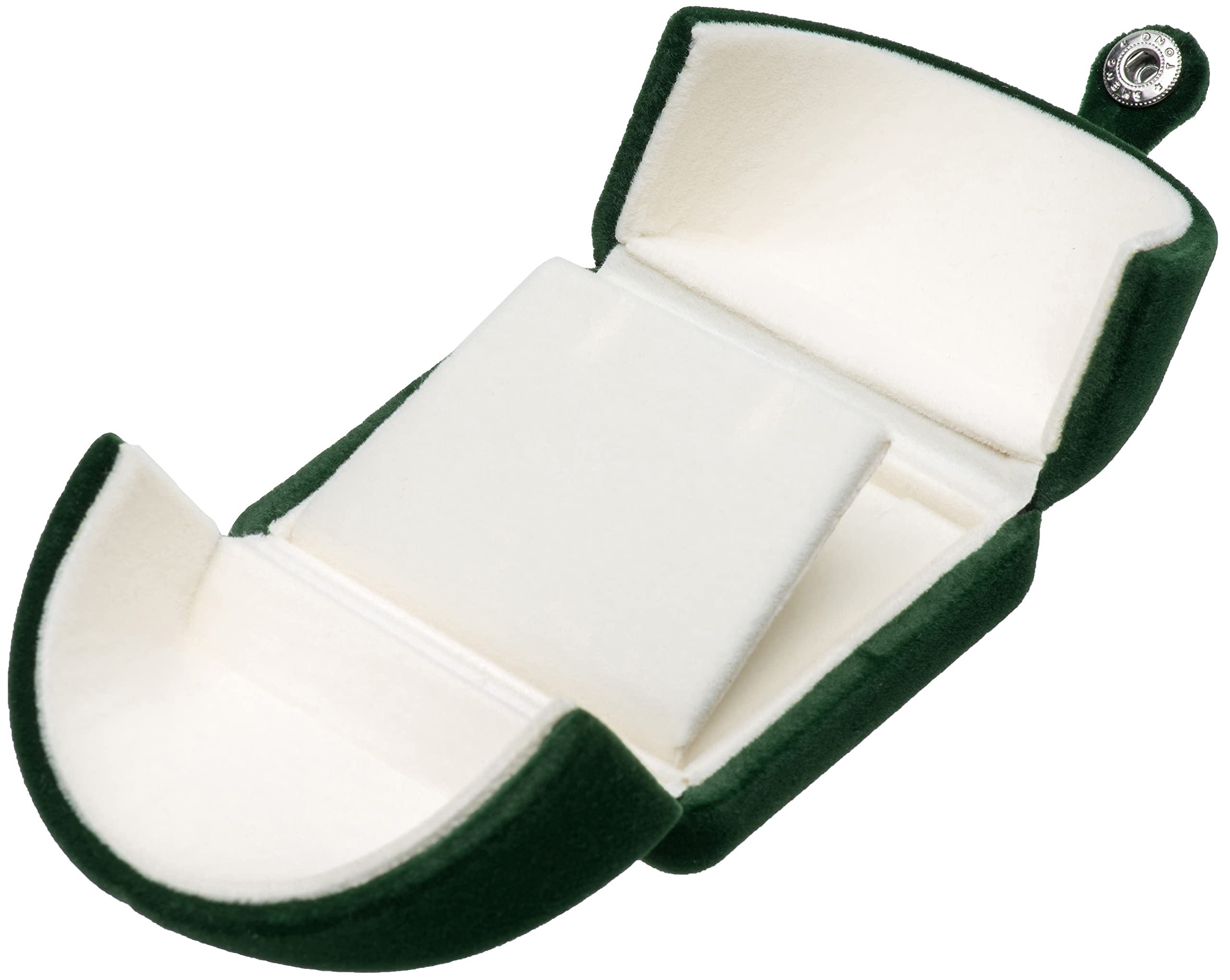 POKOFO Velvet Pendant Necklace Gift Box Storage Case (Green)