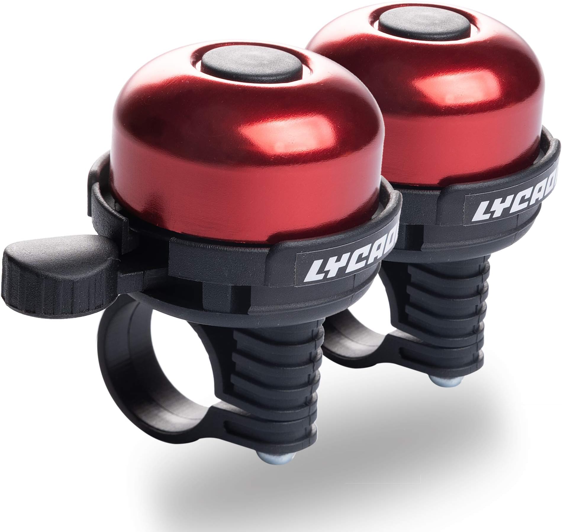 LYCAON Bicycle Bell Mini Aluminum Alloy Bike Ring Horn Accessories for Scooter Cruiser Ebike Tricycle Mountain Road Bike MTB BMX Electric Bike
