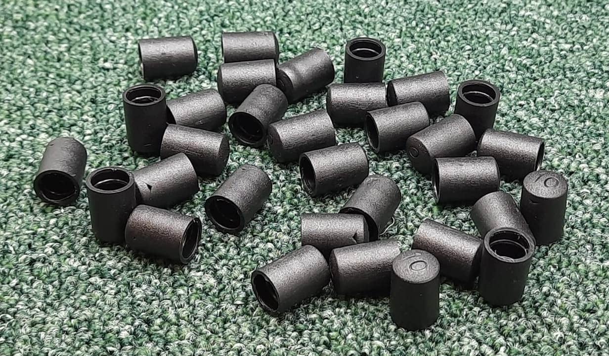 TERF® High Quality Black PVC Screws Thread Stud End Protective Cap Cover M10 (10mm) X 17mm Screw Thread Stud Pipe Bolt End Protector PVC Safety Cap Cover - Pack of 10