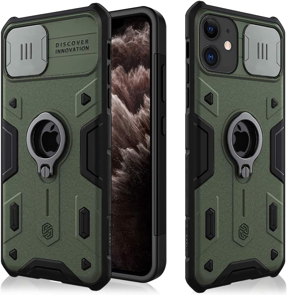 Coque iPhone 11, CamShield Armor Coque Étui avec Cache pour Caméra