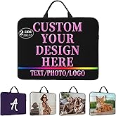Custom Laptop Case Personalized Add Your Photo Text Laptop Bag Protective Messenger Briefcases