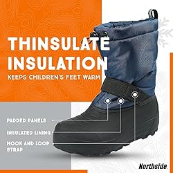 Northside unisex child Frosty Snow Boot, Navy, 7