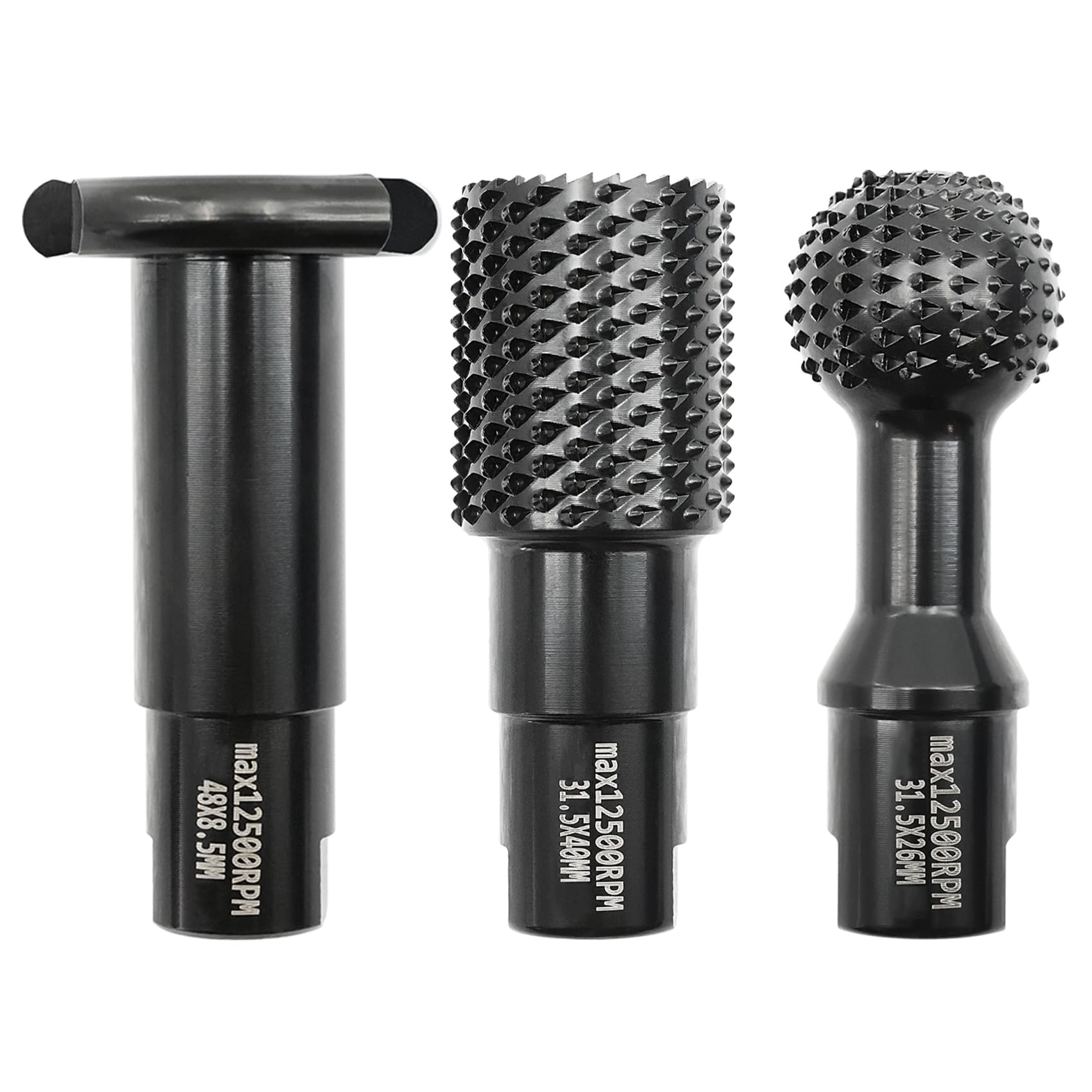 BRSCHNITT Sphere Rotary Drilling Bits,Grinding Rotary Wood Carving Kit,Rotary Burr Grinding Head for Wood Drilling,Grinding,Marking, Carving M14 Thread