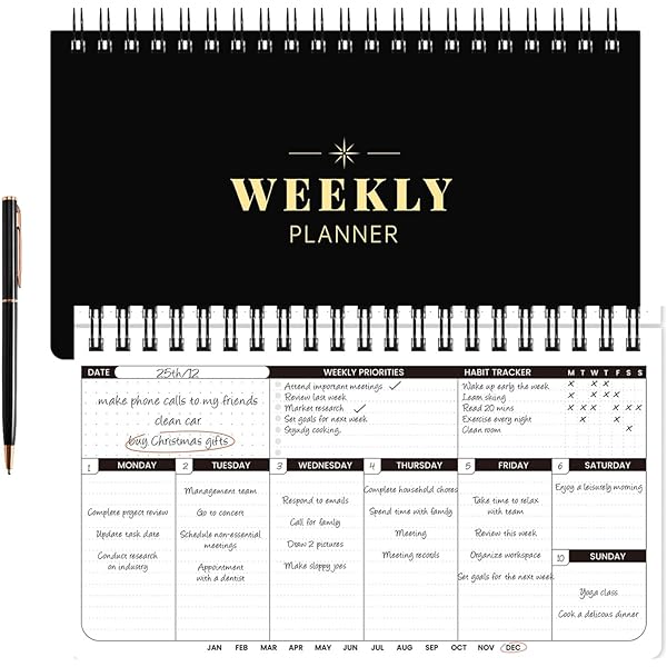 amazon-com-paperian-brilliant-weekly-scheduler-wirebound-undated-weekly-planner-pad-scheduler-blue-office-products