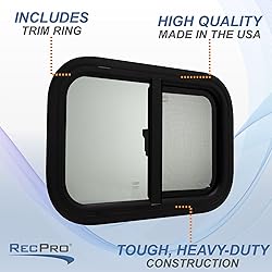 RecPro RV Window | 21"W X 14"H | Teardrop Style