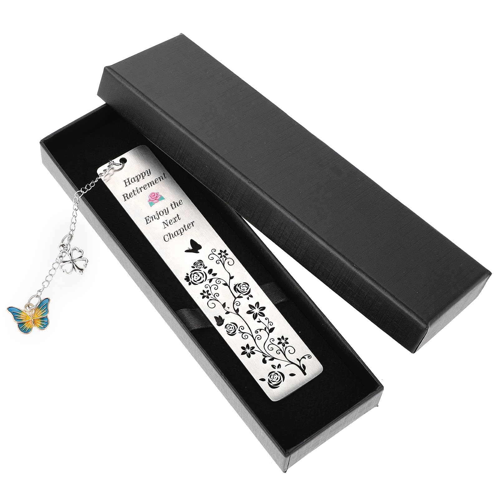 Retirement Gifts for Women Men Retirement Bookmark with Box Going Away Leaving Gift for Coworker Colleague Employee Bestie, Retired Appreciation Gifts for Boss Leader Teacher Nurse