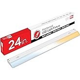 UltraPro 24 inch Hardwired Under Cabinet Lights, 3 Color Settings - 2700K/4000K/5000K - Warm White, Cool White, and Daylight,