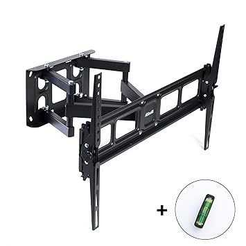 Ribelli® TV Wandhalterung Schwenkbar Neigbar für 32-84 Zoll (81-203 cm) LED, LCD, Plasma & Flach Fernseher bis zu 50kg, max. 