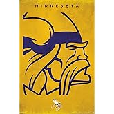 NFL Minnesota Vikings - Logo 25 Wall Poster, 34L" x 22.4W", Unframed Version