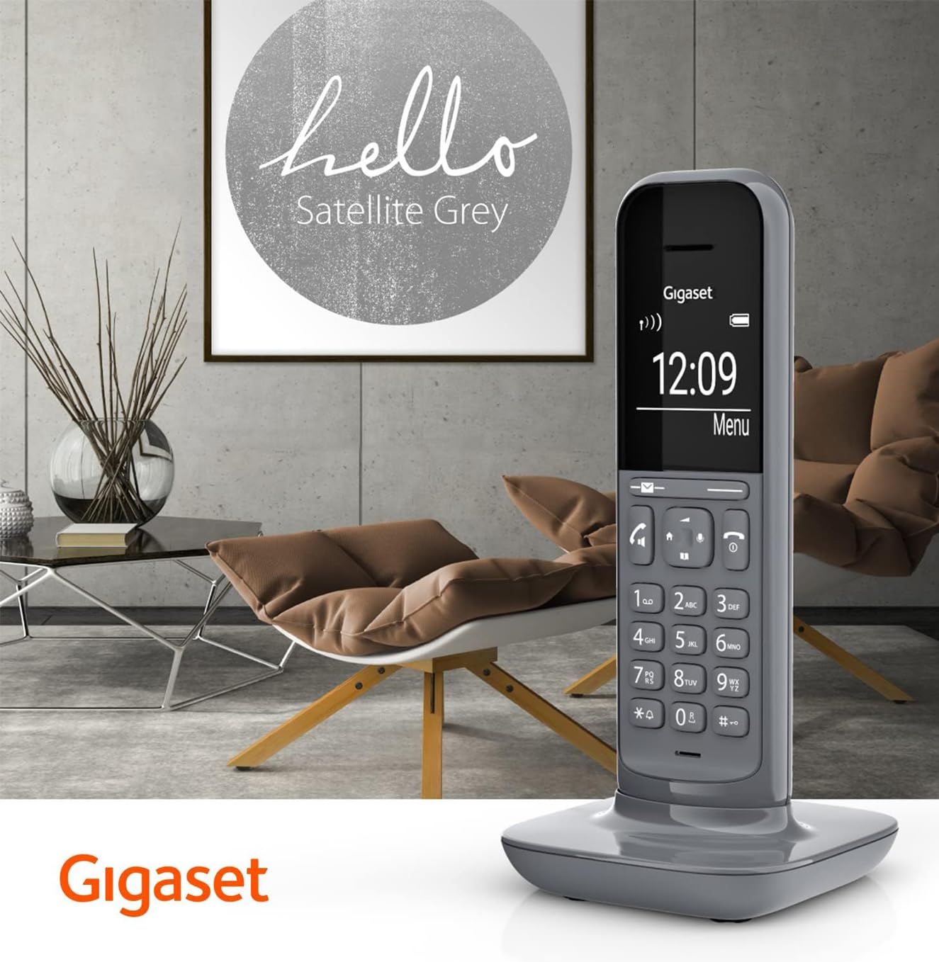 Gigaset CL390 - Schnurloses Design DECT-Telefon - Freisprechfunktion- 2 Akustik-Profile, Grafik Display, leichte Bedienung mit intuitiver Menüführung, inkl Basisstation Box 90, grau [Deutsche Version] 8
