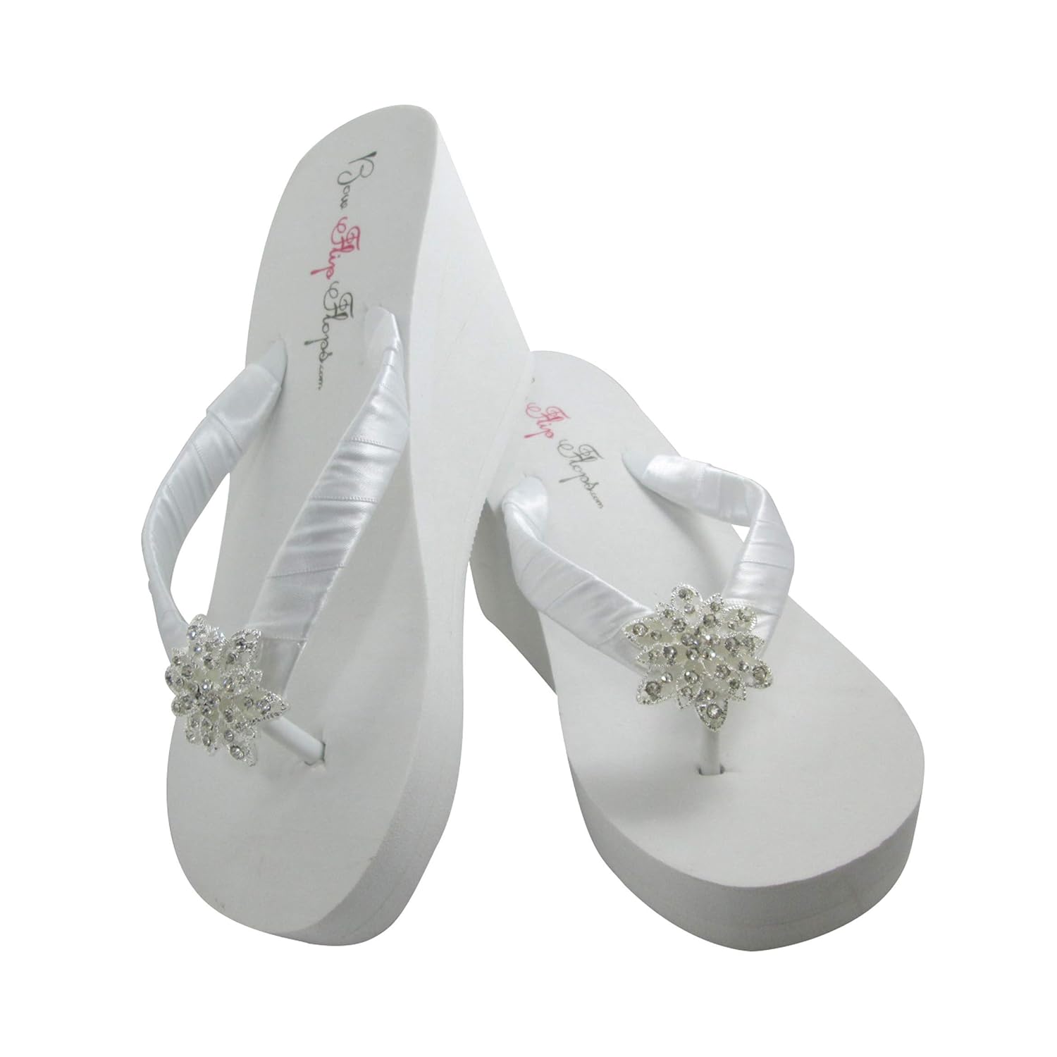 wedding wedge flip flops