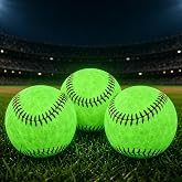 Ayedvan 3PCS Light Up Baseball Glow in The Dark Official Size Balls | Baseball Gift And Baseball Fans Outdoor Activity Accessories For Games